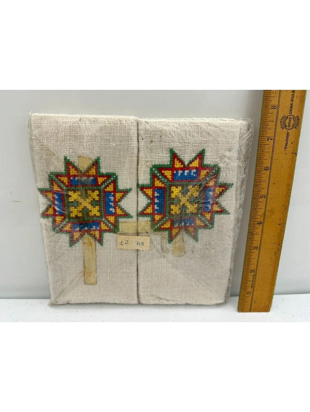 18 Vintage Thai Tribal Crafts Karen Yao Thai Lua Napkins Hemp? Geometric Stitch